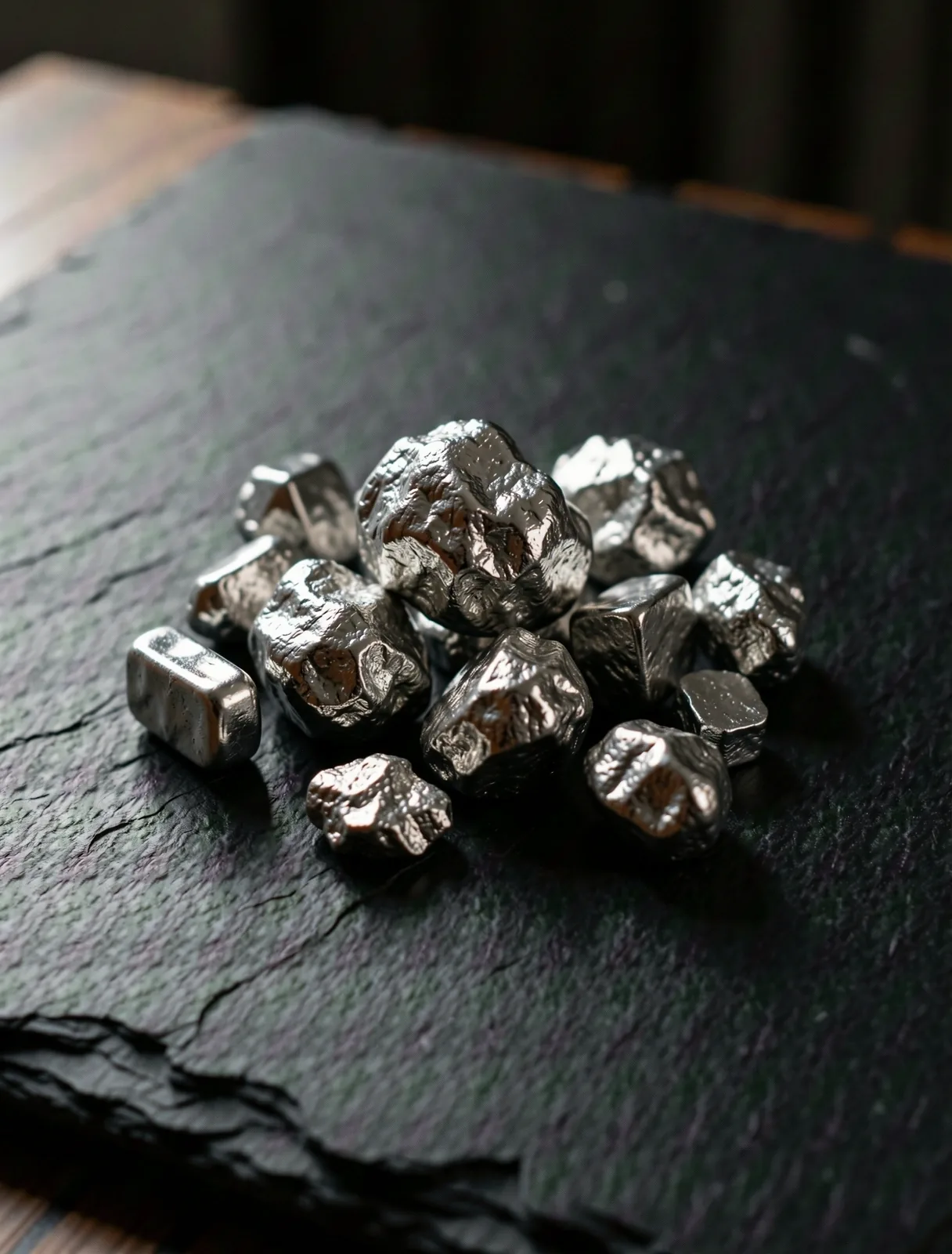 Natural mineral forms in profile